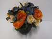 #artificialflowers#fakeflowers#decorflowers#fauxflowers#arrangement#orange#blue