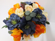 #artificialflowers#fakeflowers#decorflowers#fauxflowers#arrangement#orange#blue