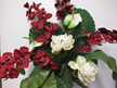 #artificialflowers#fakeflowers#decorflowers#fauxflowers#arrangement#burgundy#red