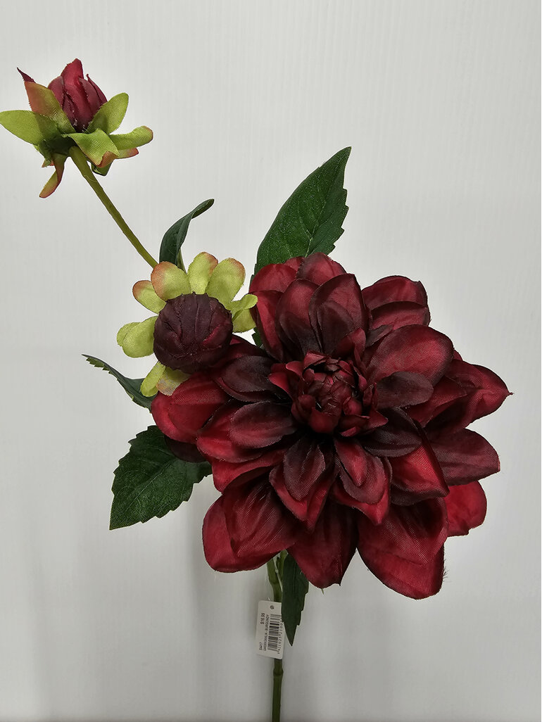 #artificialflowers#fakeflowers#decorflowers#fauxflowers#dahlia#dark#red