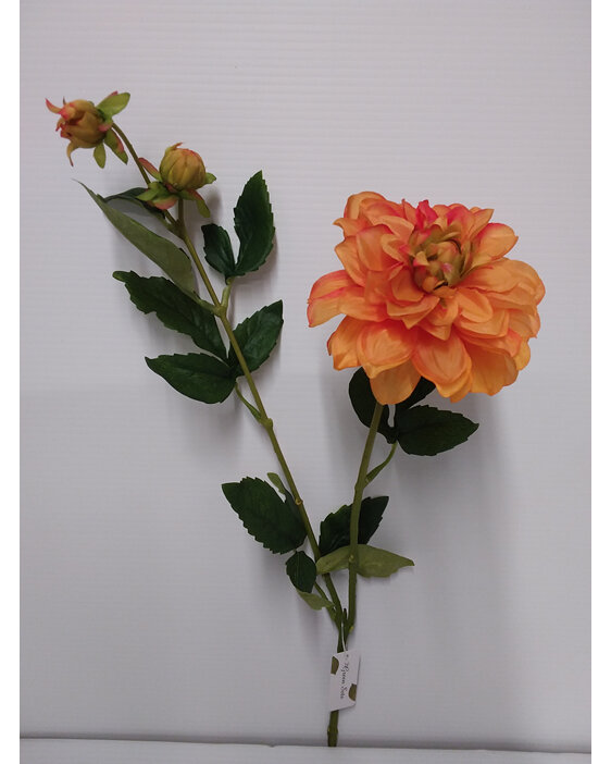 #artificialflowers#fakeflowers#decorflowers#fauxflowers#dahlia#orange#garden