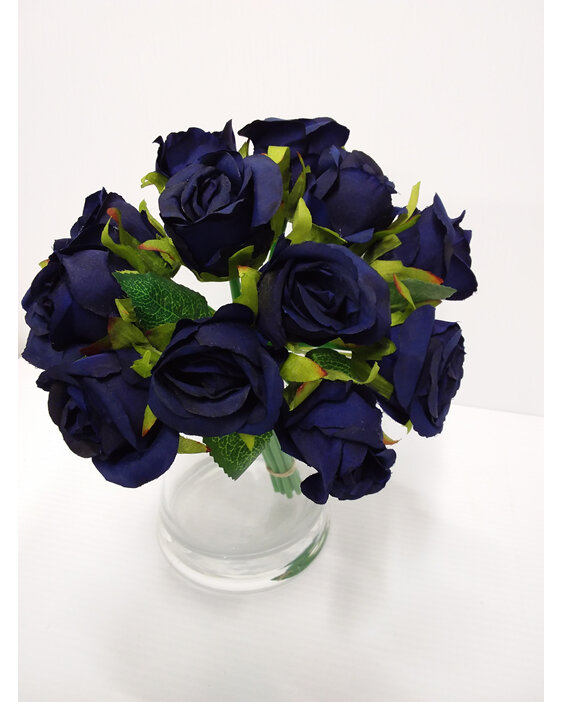 #artificialflowers#fakeflowers#decorflowers#fauxflower#posy#blue#rose#bud