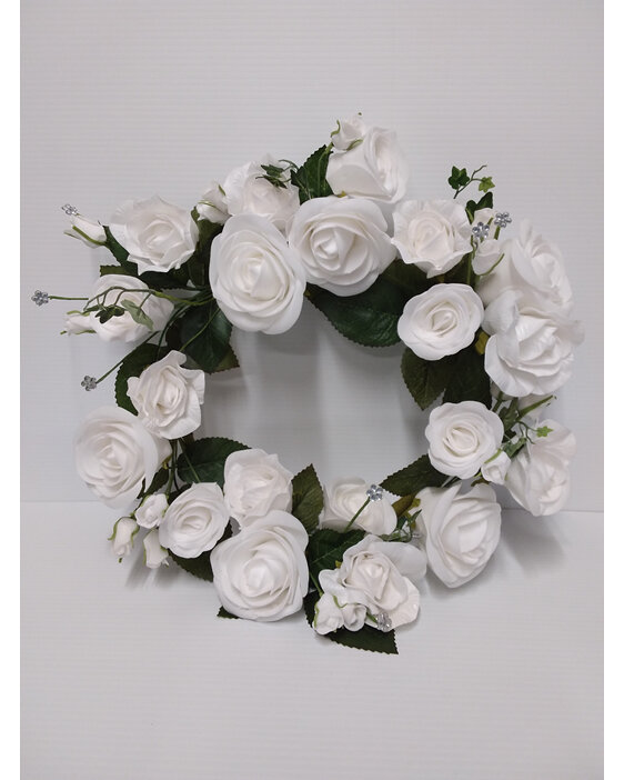 #artificialflowers#fakeflowers#decorflowers#fauxflowers#wreath#white#rose