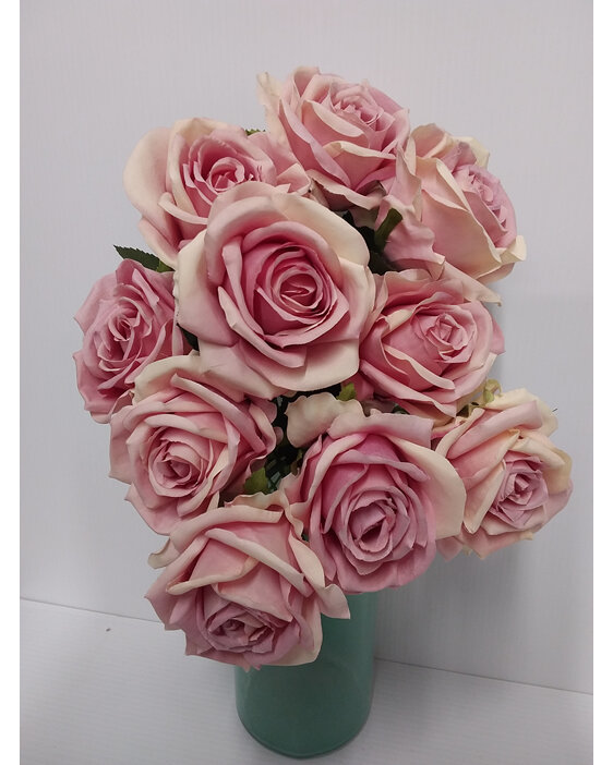 #artificialflowers#fakeflowers#decorflowers#faux#posy#rose#large#blooms#pink