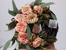 #artificialflowers#fakeflowers##fauxflowers#wreath#cane#orange#roses#christmas