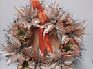 #artificialflowers#fakeflowers##fauxflowers#wreath#cane#orange#poppy#christmas