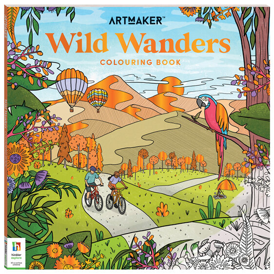 Artmaker Colouring Book: Wild Wanders travel adventure