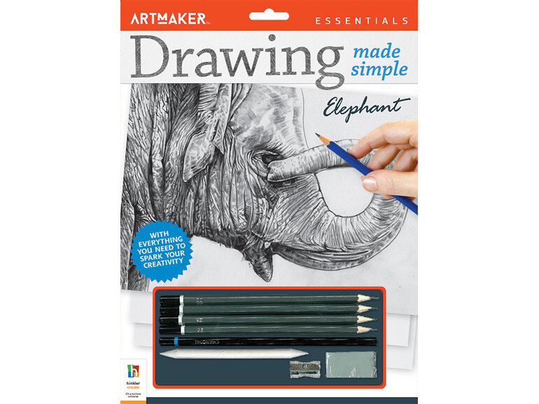 Artmaker Essentials Drawing Made Simple: Elephant art activity