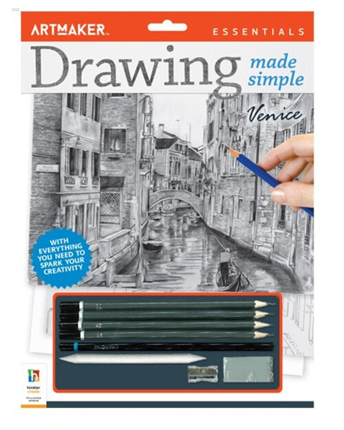 Artmaker Essentials Drawing Made Simple: Venice landscape sketching pencil