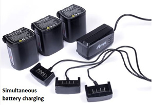 Arvipo PS37 simultaneous battery charging
