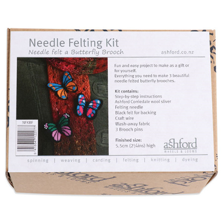 Ashford Needle Felting Kit - Butterfly Brooches