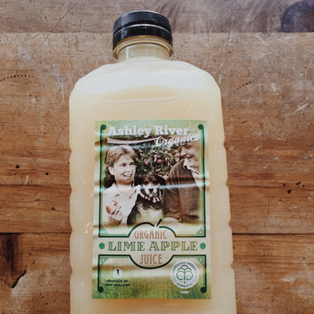 Ashley River Organic Lime Apple Juice 1ltr