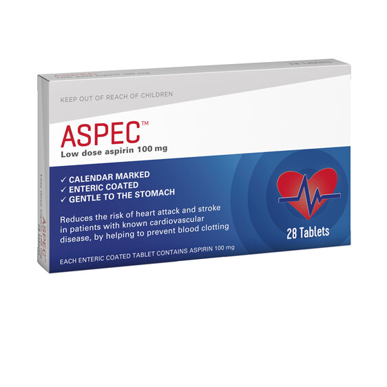 Aspec (low dose aspirin) 100mg 28s