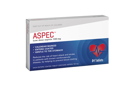 Aspec (low dose aspirin) 100mg 84s