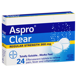 ASPRO CLEAR 24 300MG