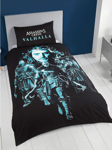 Assassin's Creed Valhalla Reversible Single Duvet Cover Set