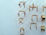 Assorted Non Pierced (Faked Earring) Gold Cuff Earring Set Of 12