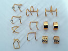 Assorted Non Pierced (Faked Earring) Gold Cuff Earring Set Of 12