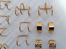 Assorted Non Pierced (Faked Earring) Gold Cuff Earring Set Of 12