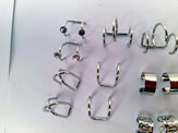 Assorted Non Pierced (Faked Earring) Silver Cuff Earring Set Of 12