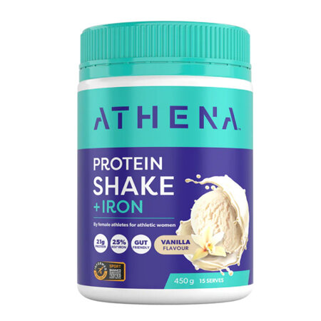 ATHENA Protein Shake + Iron Vanilla 450g