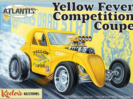 Atlantis 1/25 Keeler's Kustoms Yellow Fever Competition Coupe (ALM13101)