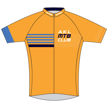 Auckland MTB Club Cycle Jersey Orange