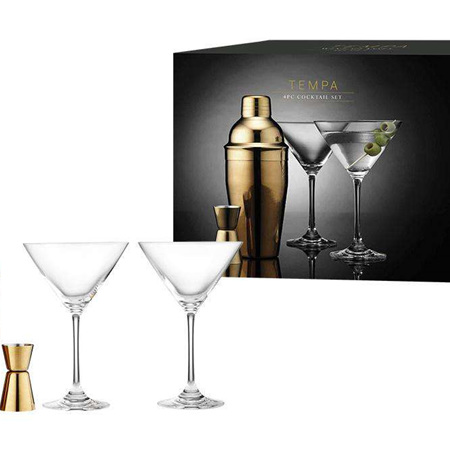 Aurora Gold Gift Cocktail Set 4pc