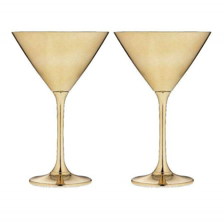 Aurora Gold Martini Glass 2pk