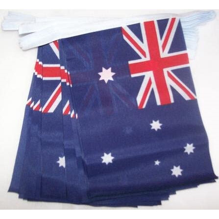 Australia fabric bunting 20 flags