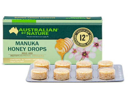 Australian By Nature Manuka Honey Drops 12+ (mgo 400) 20G