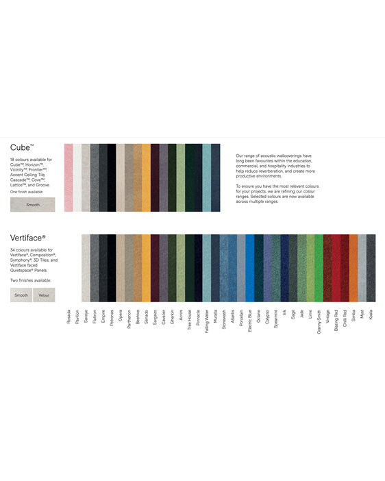 Autex Composition Peel N Stick Tiles Colour Guide