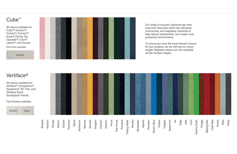 Autex Composition Peel N Stick Tiles Colour Guide