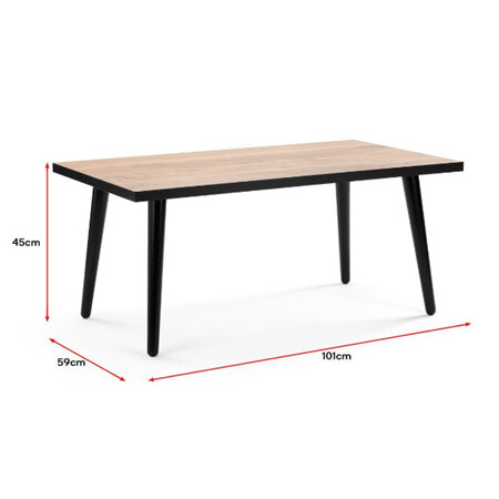 Avalon Coffee Table Oak - 59cm x 101cm (45cmH)