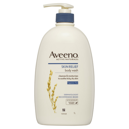 Aveeno Skin Relief Fragrance Free Body Wash 1L