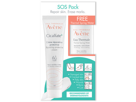 Avene Cicalfate+ Cream & Free Water SOS Kit