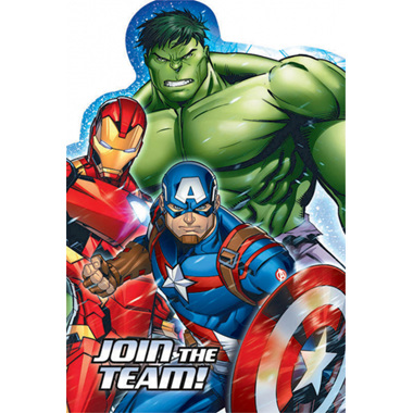 Avengers Postcard Invites x 8