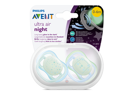 Avent Soother Ultra Air Night 0-6m