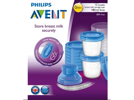 AVENT VIA BRST MLK CONTAINER 10PK