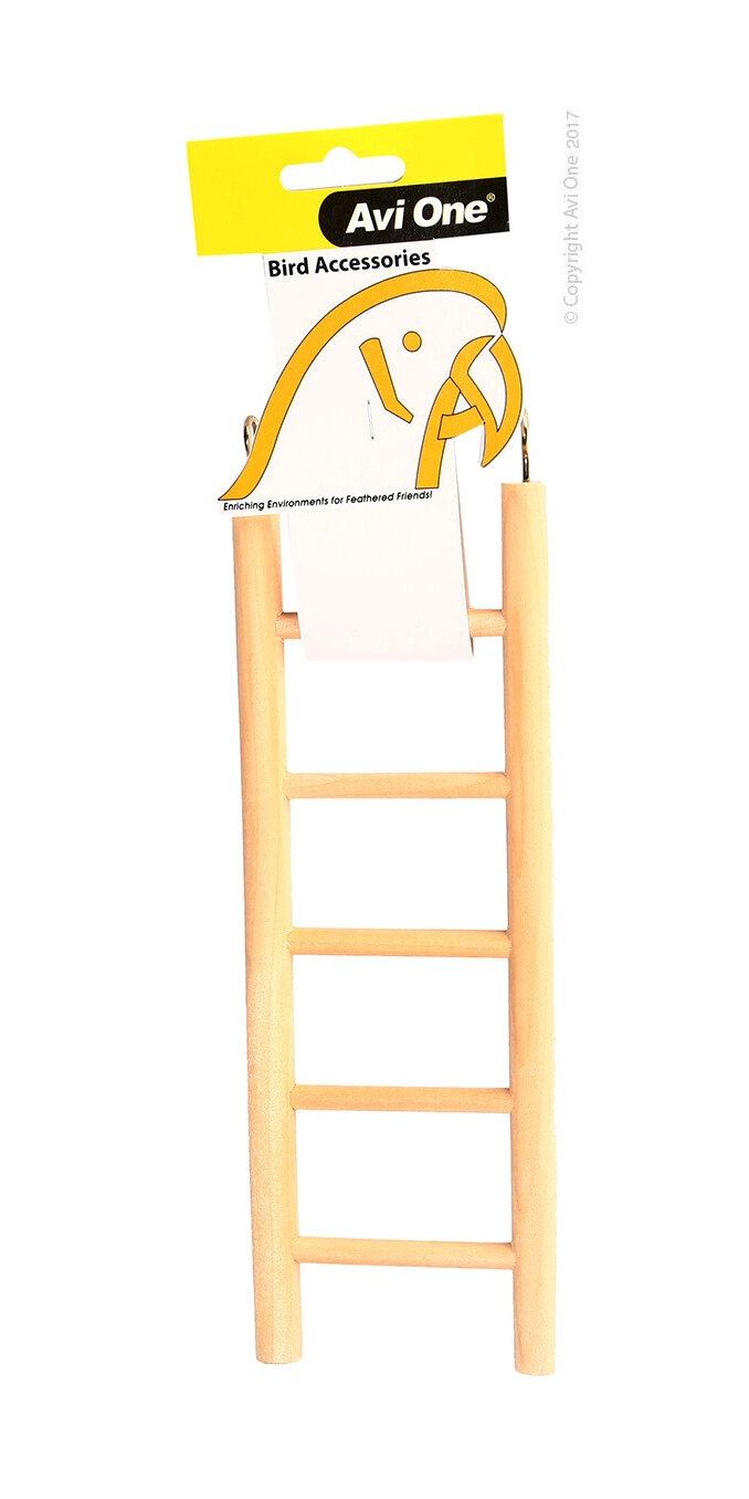 Avi One Bird Wooden Ladder - 5 Rung