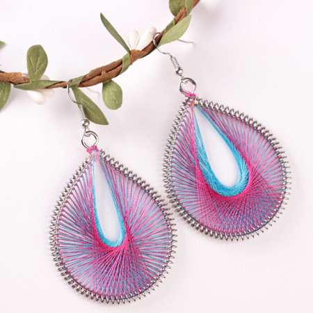 AWESOME DOUBLE TONE WEAVE EARRINGS