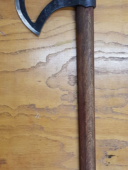 Axe 2 - Battle Axe with Hand Forged Hollow  Crescent Head