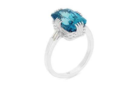 Azure: Blue Zircon Ring