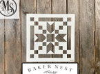 B005 Baker Nest Stepping Stones Barn Quilt Stencil