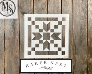 B005 Baker Nest Stepping Stones Barn Quilt Stencil