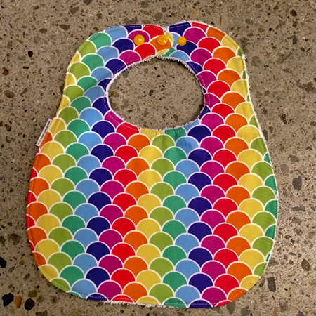 Baby Bib - Rainbow Scales