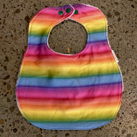 Baby Bib - Rainbow Stripe