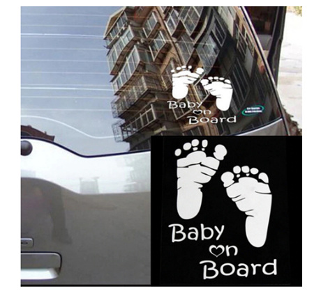 Baby Feet - BABY ON BOARD CAR DECAL STICKER