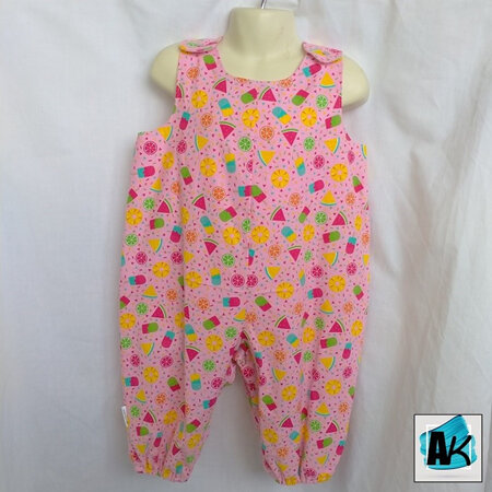 Baby Romper Suit, 6-12 months – Pink Summer