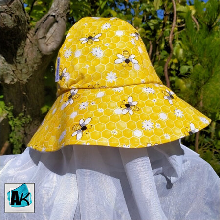 Baby Sun Hat - Bee Sparkle Yellow